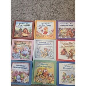 Vintage 80s Fraggle Rock Jim Henson Muppets Weekly Reader Hardcover Book Set 9
